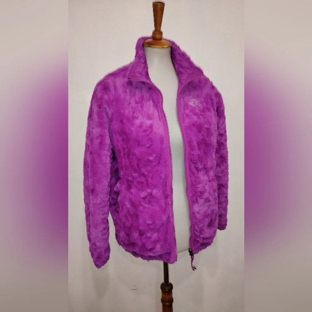 NORTH FACE VIOLET FLUFFY REVERSIBLE JACKET NWOT